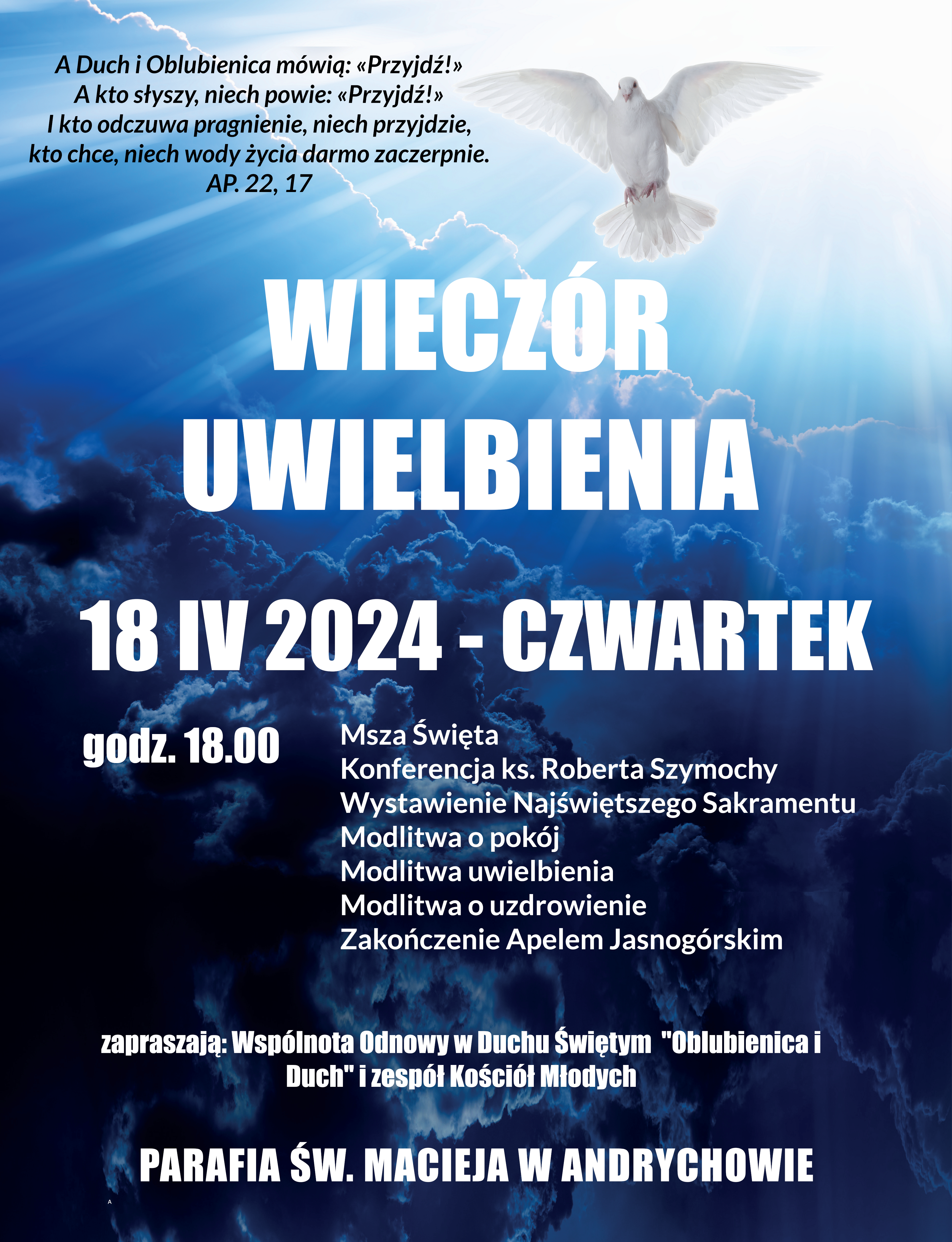 Kwietniowy Wieczór Uwielbienia