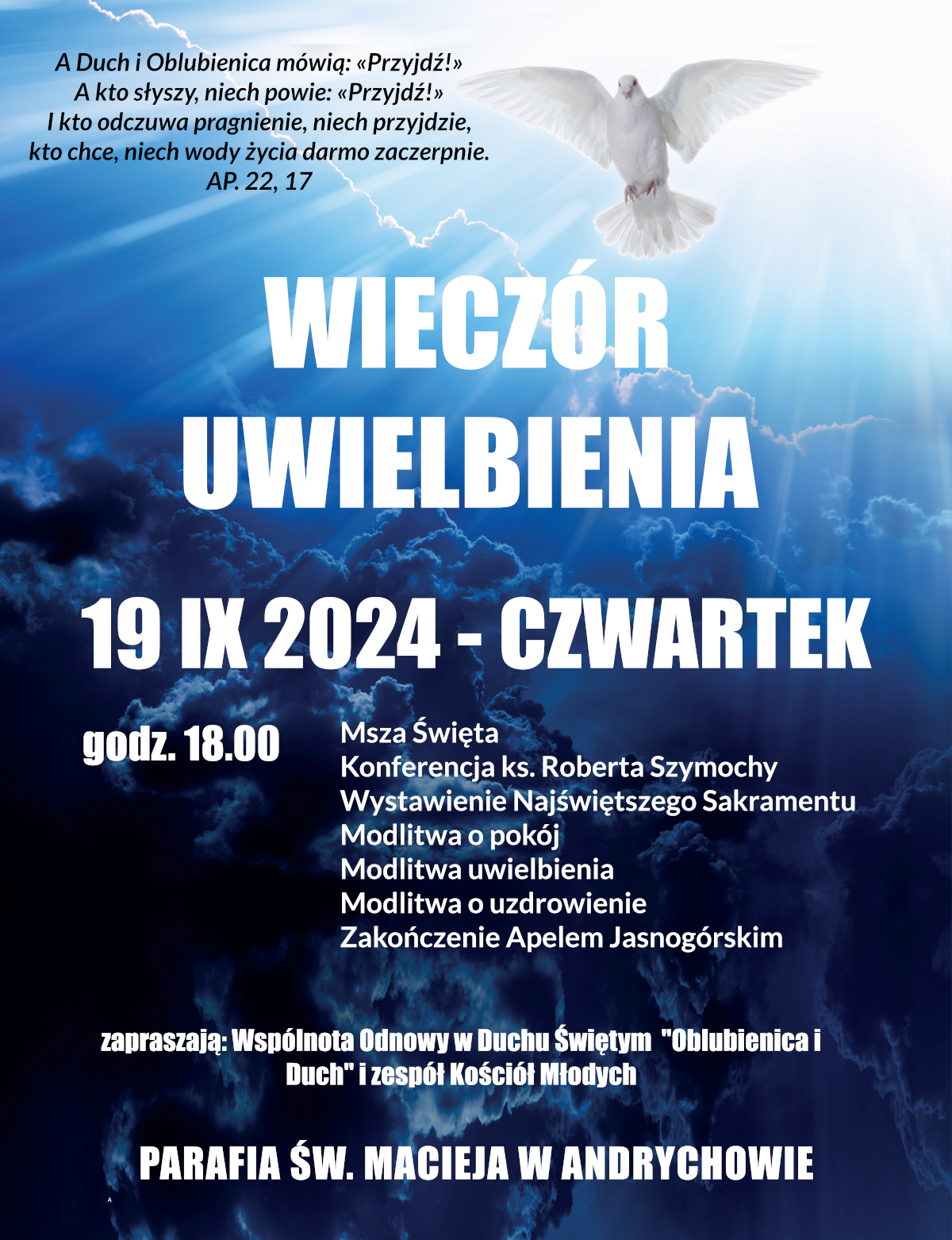 Wrześniowy Wieczór Uwielbienia