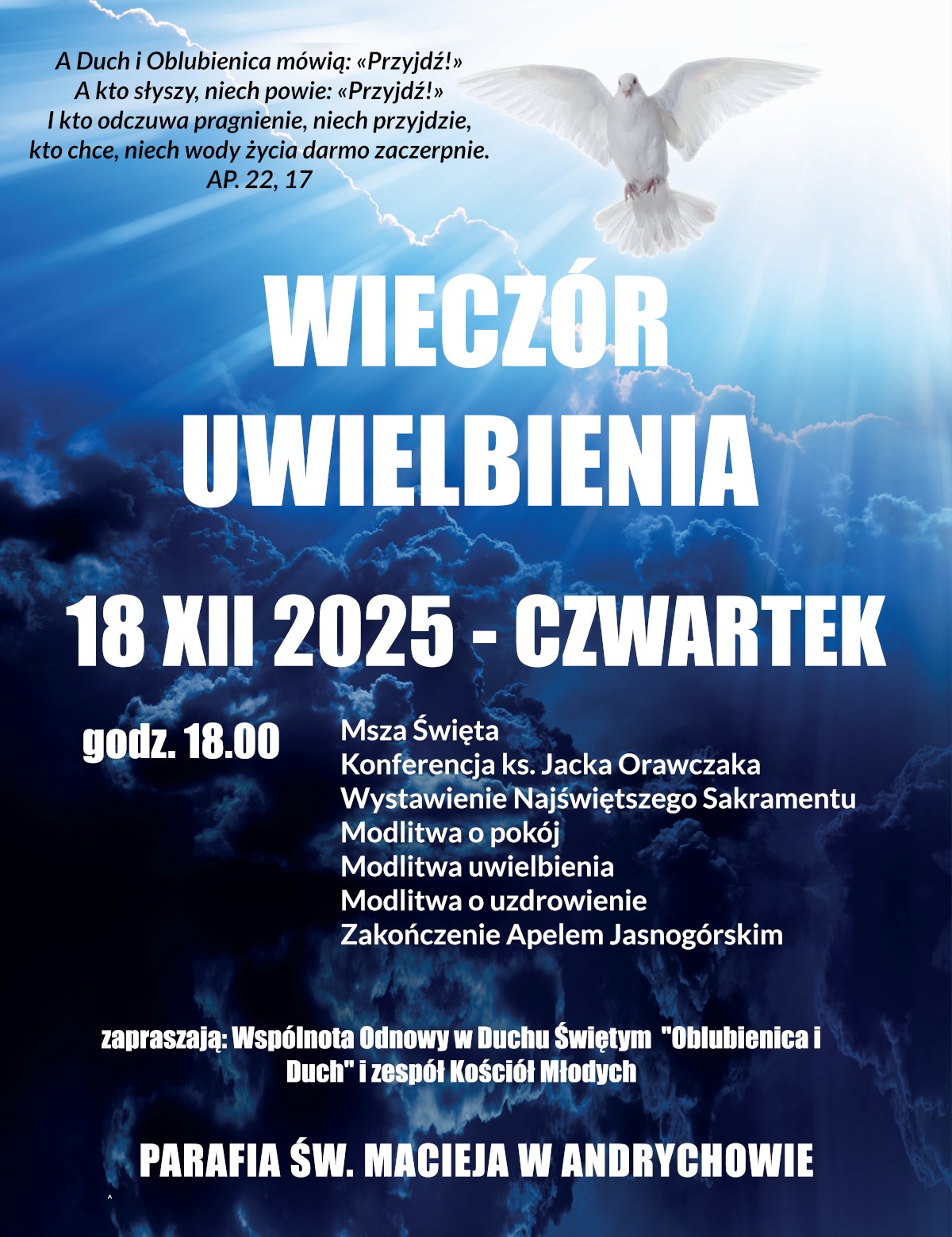 Grudniowy Wieczór Uwielbienia