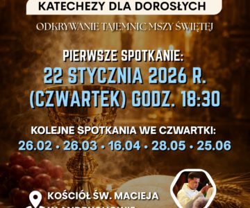 Zapraszamy na ketechezy dla dorosłych