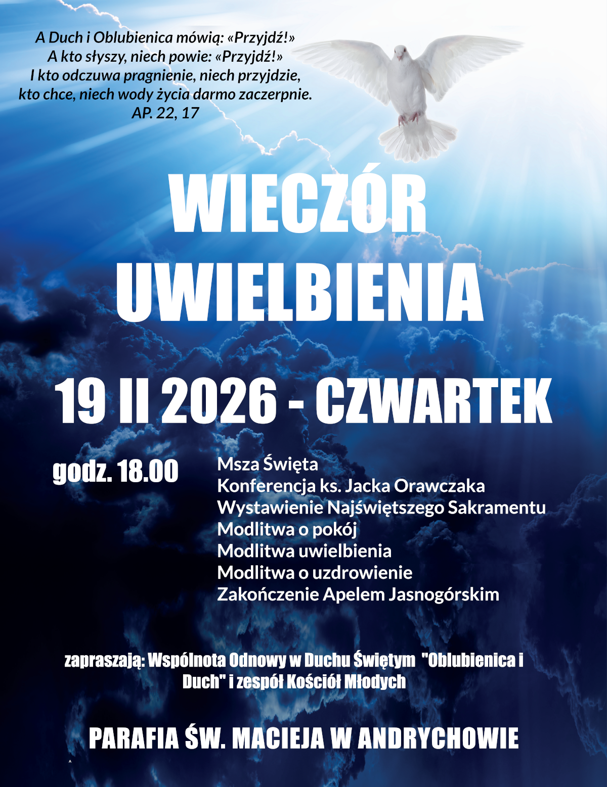WIeczór Uwielbienia w Wielkim Poście
